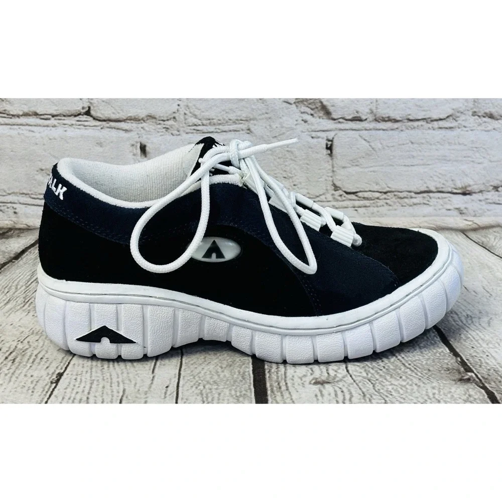 Vintage Airwalk GHURK Skate Shoes Black Navy Men's 4 Women's 5.5 W/ Box SS1934